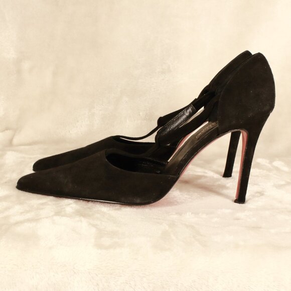 COLIN STUART Women's Black Suede Pump  Women's Shoe Size 10 B - Picture 5 of 7